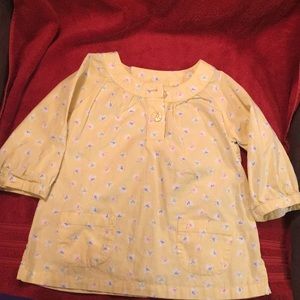 Carter’s super cute yellow floral smock blouse